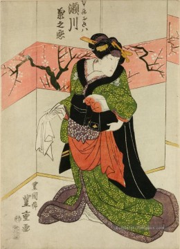 Segawa Kiku no JO okiwa 1825 Utagawa Toyokuni japonais Peinture à l'huile